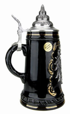 Deutschland Beer Stein With Pewter Eagle Badge -Zimmermann Shop Deutschland Beer Stein with Pewter Eagle Badge K415SZA LS SM 87032.1523741930