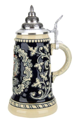 Deutschland Eagle Cobalt Beer Stein -Zimmermann Shop Deutschland Eagle Cobalt Beer Stein K455RAC RS SM 07956.1479247973