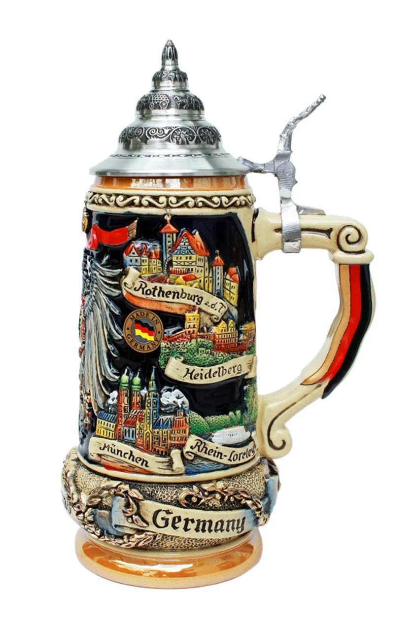 Deutschland Eagle Panorama Beer Stein 2 Deutschland Eagle Panorama Beer Stein - Image 2