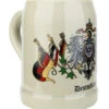 Deutschland Flag Crest Stoneware Beer Mug 0.5 Liter