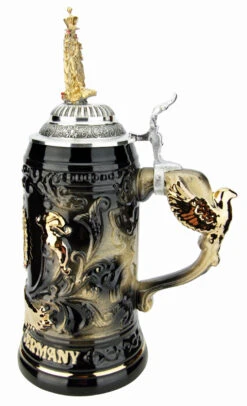 Deutschland Germany Eagle Beer Stein | Gilded Eagle Lid 9 Deutschland Germany Eagle Beer Stein | Gilded Eagle Lid -Zimmermann Shop Deutschland Germany Eagle Beer Stein Gilded Eagle Lid K430SZGAH RS SM 78565.1586796187