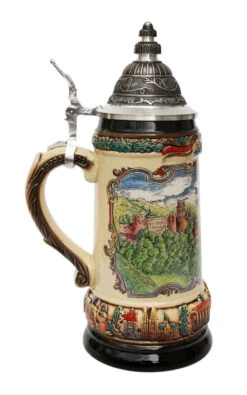 Deutschland Heidelberg Panorama Beer Stein 4 Deutschland Heidelberg Panorama Beer Stein -Zimmermann Shop Deutschland Heidelberg Panorama Beer Stein ZB1413906H LS SM 32913.1447878514