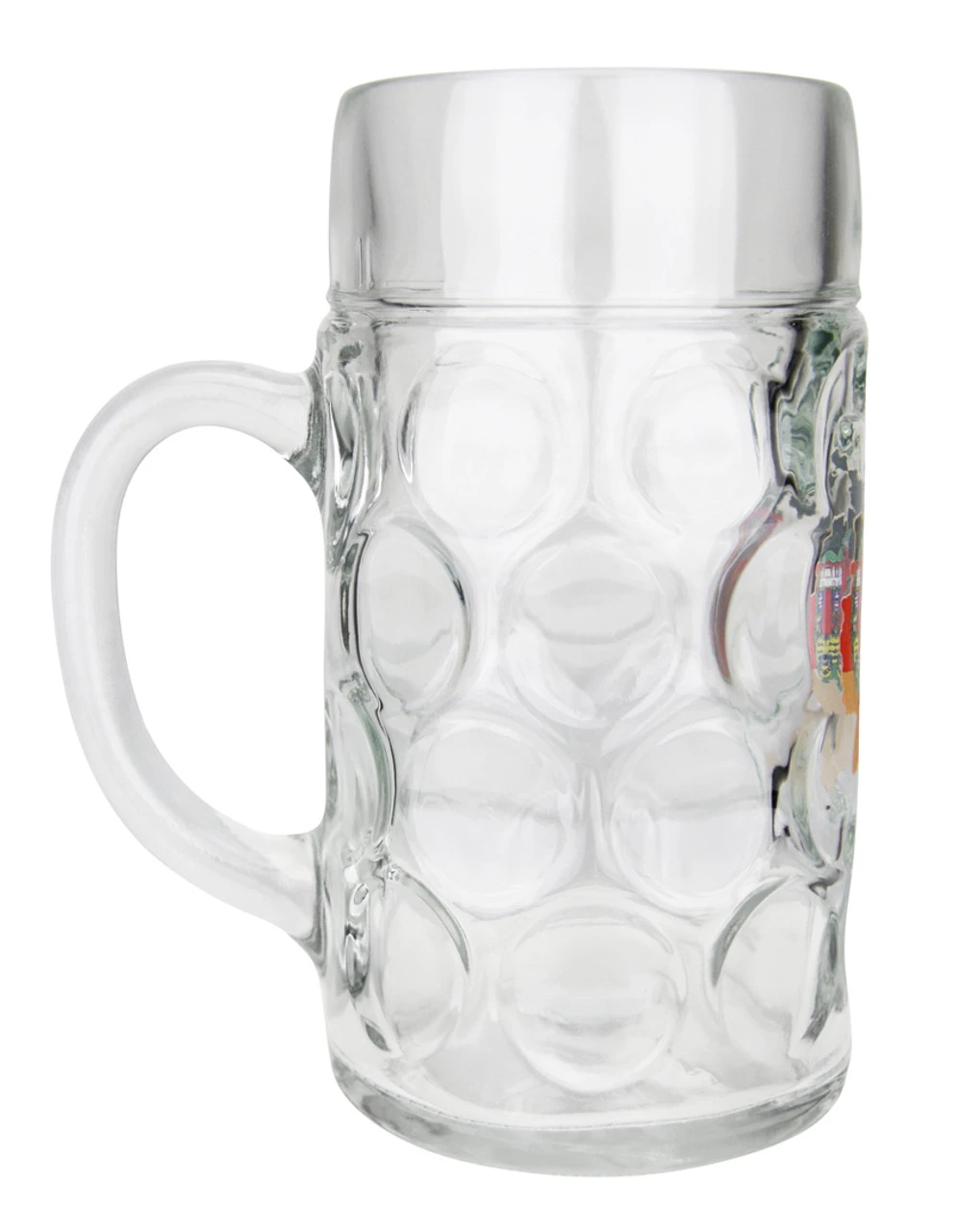 Deutschland Map Dimpled Oktoberfest Glass Beer Mug 1 Liter - Image 2