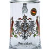 Deutschland Crest Glass Beer Stein