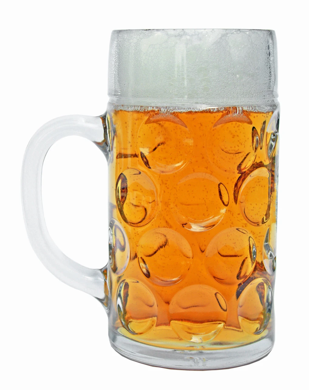 Nurnberg Dimpled Oktoberfest Glass Beer Mug 1 Liter 3 Nurnberg Dimpled Oktoberfest Glass Beer Mug 1 Liter - Image 3