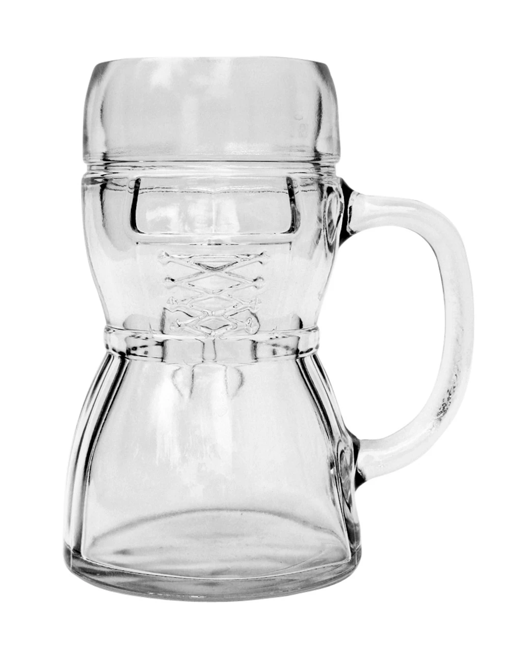 Dirndl Glass Beer Mug 0.5 Liter 2 Dirndl Glass Beer Mug 0.5 Liter - Image 2