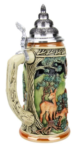 Dominant Buck Beer Stein -Zimmermann Shop Dominant Buck Beer Stein K957 Back A SM 12054.1490131637