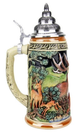 Dominant Buck Beer Stein -Zimmermann Shop Dominant Buck Beer Stein K957 Back LS SM 76396.1490131638