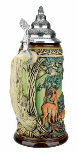 Dominant Buck Beer Stein Rustic -Zimmermann Shop Dominant Buck Beer Stein Rustic K957RU Back SM 44798.1495572798
