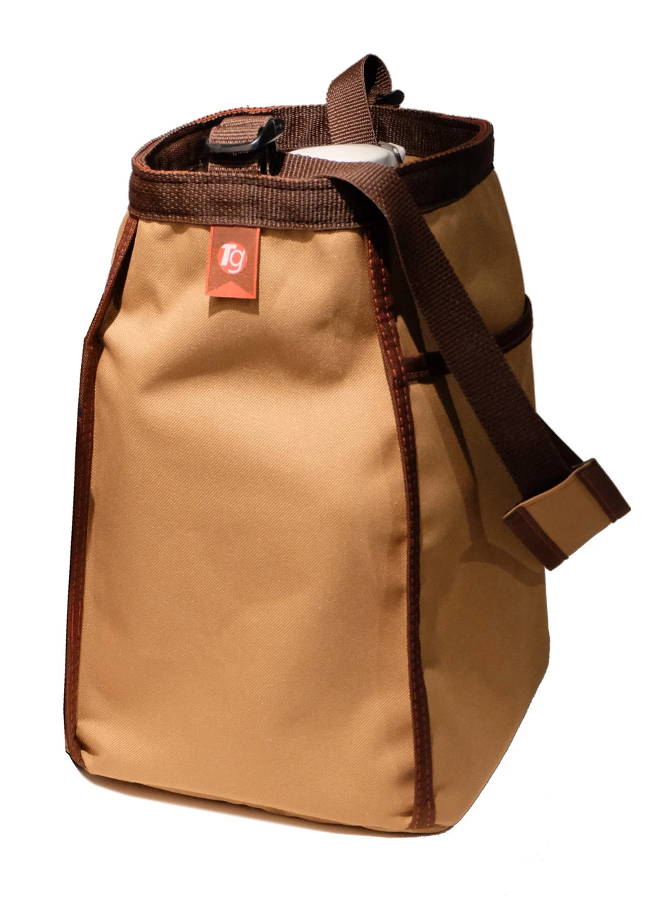 Double German Beer Growler Tote Bag Honey Wheat