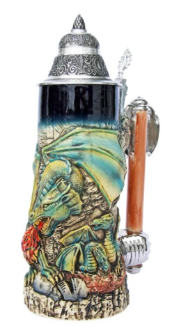 Dragon Beer Stein -Zimmermann Shop Dragon Beer Stein KT4000BZ Angle SM 13125.1401396066
