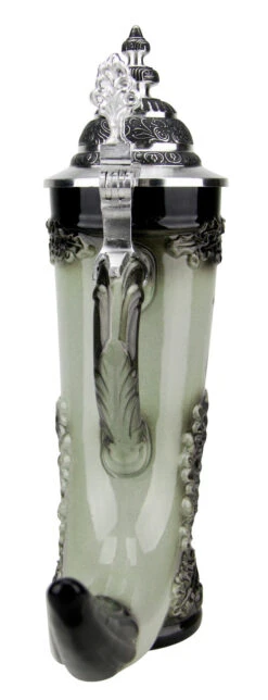 Drinking Horn German Beer Stein -Zimmermann Shop Drinking Horn German Beer Stein ZB1546606 Back SM 04227.1543504779