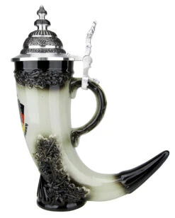 Drinking Horn German Beer Stein -Zimmermann Shop Drinking Horn German Beer Stein ZB1546606 RS SM 16579.1543360369