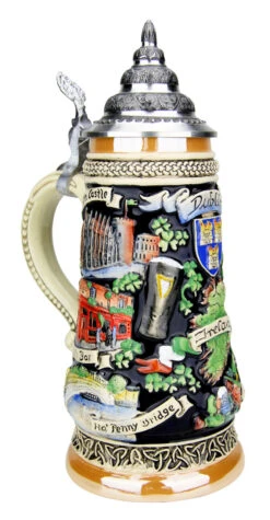 Dublin Ireland Beer Stein -Zimmermann Shop Dublin Ireland German Beer Stein K303DUB LA SM 16749.1542152201