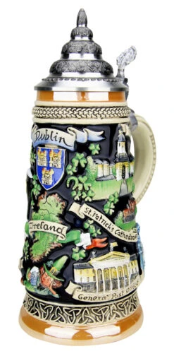 Dublin Ireland Beer Stein -Zimmermann Shop Dublin Ireland German Beer Stein K303DUB RA SM 34666.1542152200