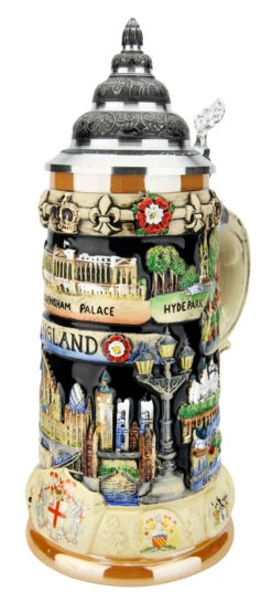 England Panorama Beer Stein -Zimmermann Shop England Panorama Beer Stein K309EN RA SM 19544.1586805309