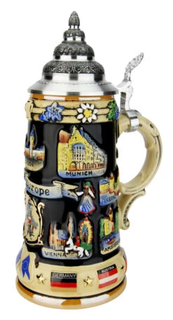 Europe Souvenir Beer Stein 7 Europe Souvenir Beer Stein -Zimmermann Shop Europe Souvenir Beer Stein K309E RA SM 26326.1593661628