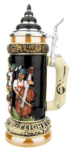 Fest Krug Oompah Band Beer Stein -Zimmermann Shop Fest Krug Oompah Band Beer Stein K012BL RS SM 29735.1650298861