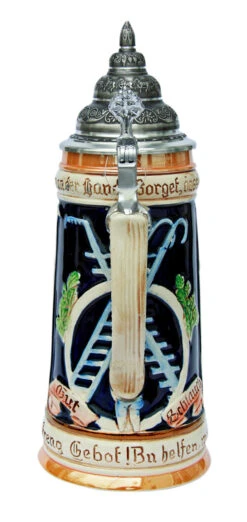 Firemans Beer Stein 6 Firemans Beer Stein -Zimmermann Shop Firemans Beer Stein K3019Z Back SM 71530.1401396419