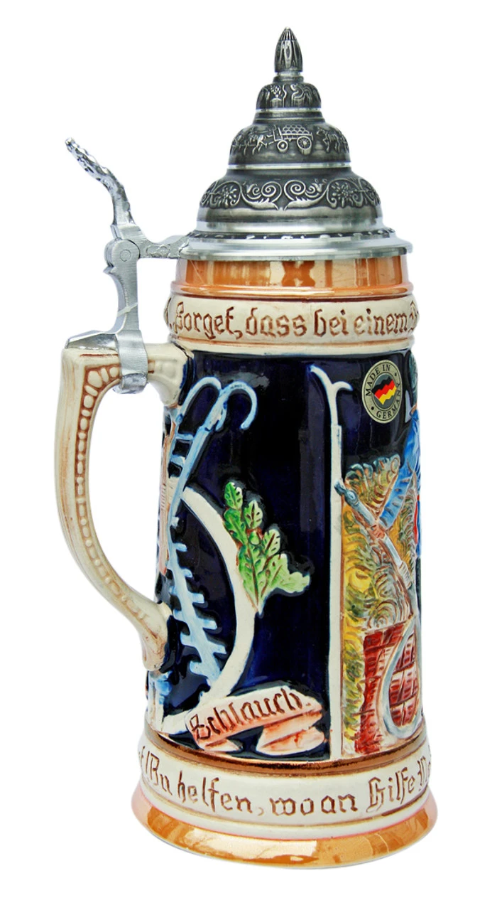 Firemans Beer Stein 2 Firemans Beer Stein - Image 2