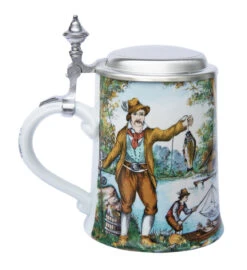 Zimmermann Fisherman Porcelain Beer Stein -Zimmermann Shop Fisherman Porcelain Beer Stein Z9437 LS SM 16681.1479151986