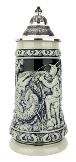 Fishing Beer Stein Cobalt