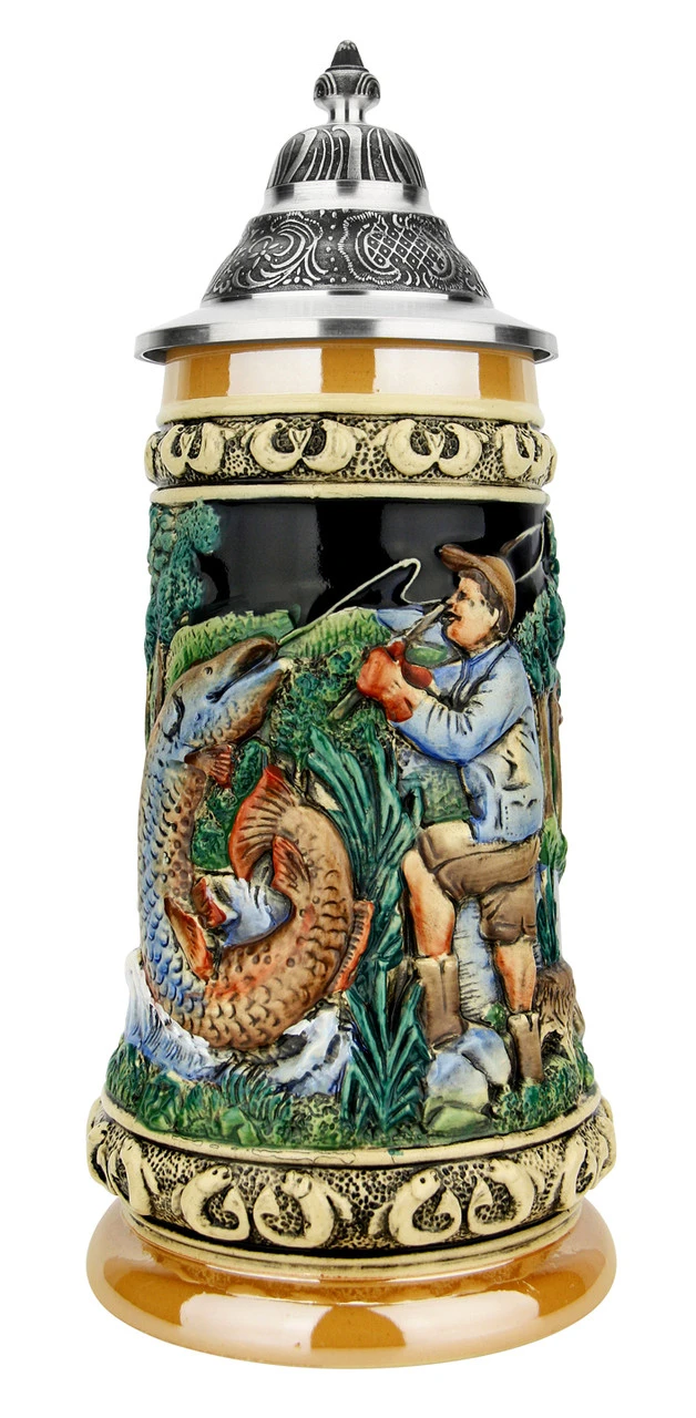 Fishing Beer Stein 1 Fishing Beer Stein