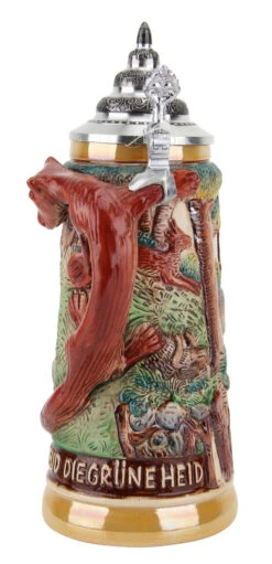 Hunters Joy Fox Handle Beer Stein 7 Hunters Joy Fox Handle Beer Stein -Zimmermann Shop Fox Handle Hunter Beer Stein Gold Mulicolor K949C Back SM 96701.1462904894