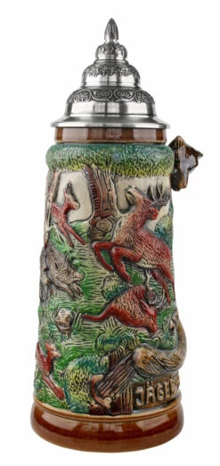 Fox Handle Hunter Beer Stein 8 Fox Handle Hunter Beer Stein -Zimmermann Shop Fox Handle Hunter Stein 1 Liter K949B FNT SM 46435.1460494882