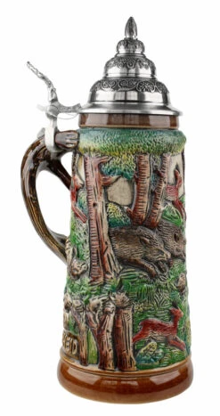 Fox Handle Hunter Beer Stein 7 Fox Handle Hunter Beer Stein -Zimmermann Shop Fox Handle Hunter Stein 1 Liter K949B LS SM 39894.1460494939