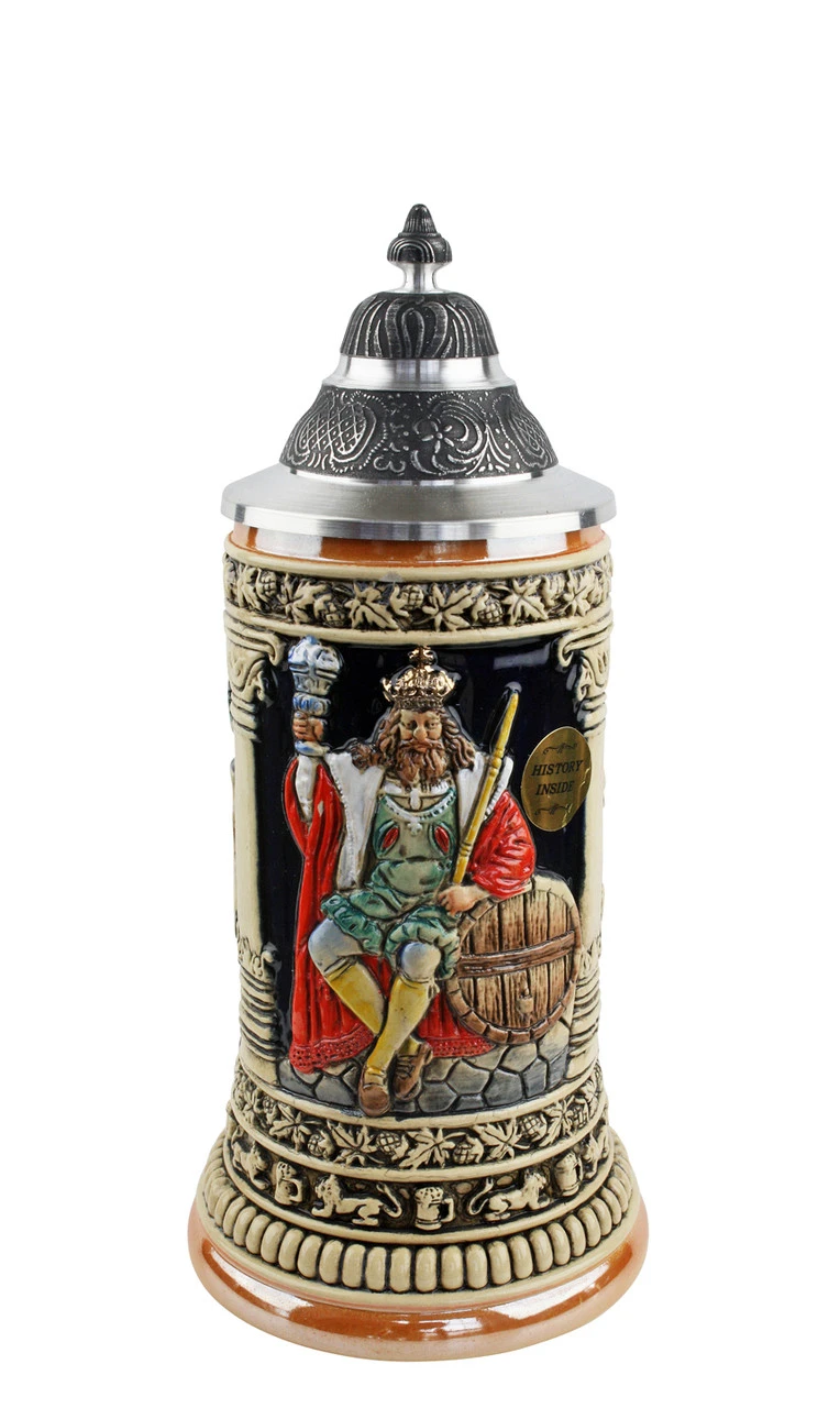 Gambrinus The Beer King Stein Hand Painted | 0.3 Liter
