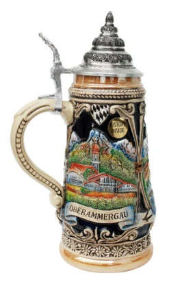 Garmisch, Linderhof, Oberammergau Beer Stein -Zimmermann Shop Garmisch Linderhof Oberammergau Beer Stein K303GL LS SM 68627.1401397118
