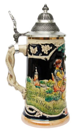 Gemuetlichkeit Reproduction German Beer Stein -Zimmermann Shop Gemuetlichkeit Reproduction Beer Stein T2760204 LS SM 02506.1399324431