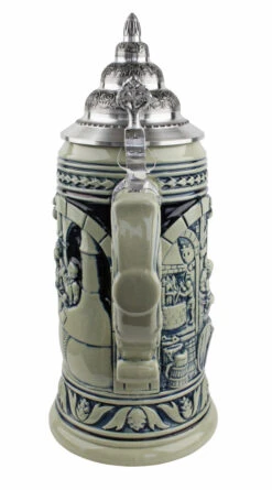 German Beer Purity Law 500 Year Anniversary Beer Stein Cobalt -Zimmermann Shop German Beer Purity Law 500 Year Anniversary Beer Stein Cobalt K519SG Back SM 38891.1458853099