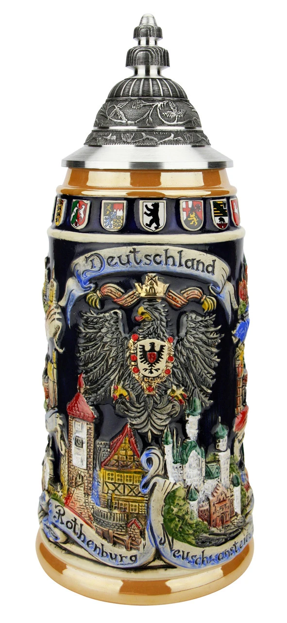 German Cities Beer Stein 1 German Cities Beer Stein