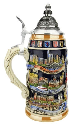 German Cities Beer Stein 8 German Cities Beer Stein -Zimmermann Shop German Cities Beer Stein ZB1941996 LS SM 37801.1618348409