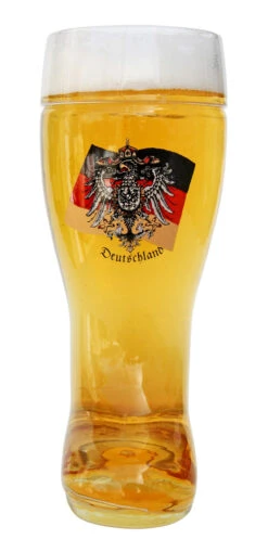 German Eagle Flag Crest Glass Beer Boot 0.5 Liter -Zimmermann Shop German Eagle Flag Crest Glass Beer Boot 0.5 Liter GS2805D FNTwB SM 52160.1524964752