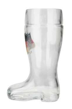 German Eagle Flag Crest Glass Beer Boot 0.5 Liter -Zimmermann Shop German Eagle Flag Crest Glass Beer Boot 0.5 Liter GS2805D LS SM 86229.1515624949