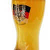 German Eagle Flag Crest Glass Beer Boot 1 Liter