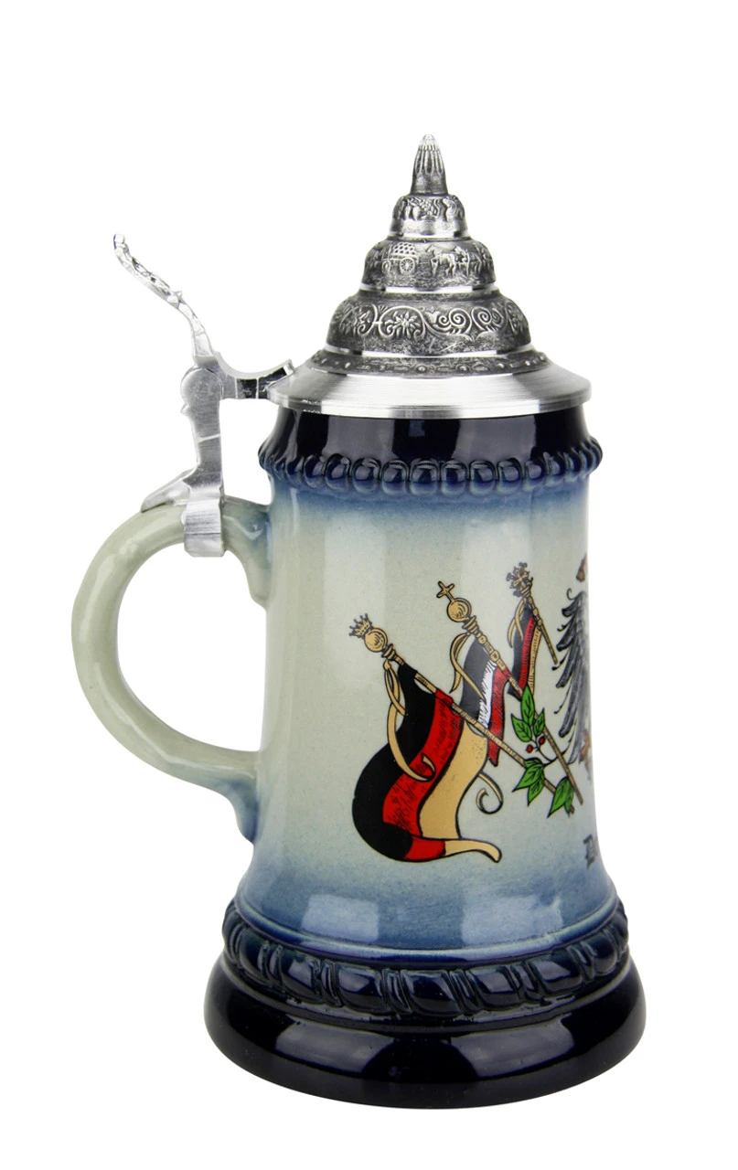 German Eagle And Crown Coat Of Arms Beer Stein | 0.25 Liter - Image 3