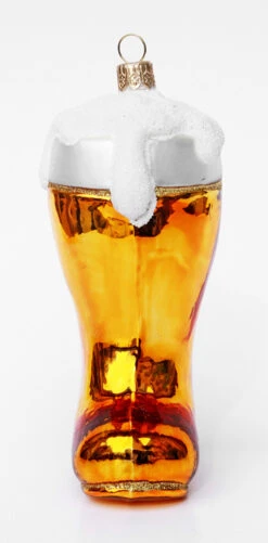 German Beer Boot Glass Christmas Ornament -Zimmermann Shop German Glass Beer Boot Christmas Ornament PP1414 FNT SM 48912.1508950729