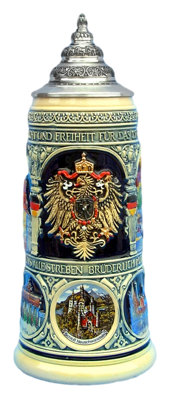 German Heritage National Anthem Beer Stein