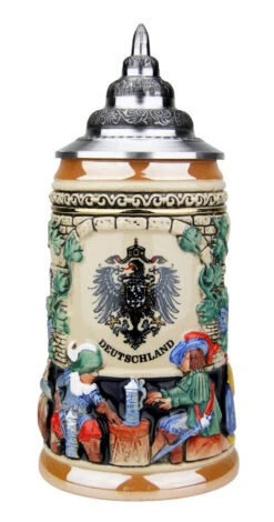 Medieval German Knights Beer Stein 6 Medieval German Knights Beer Stein -Zimmermann Shop German Knights Beer Stein K725K FNT SM 77832.1511888305