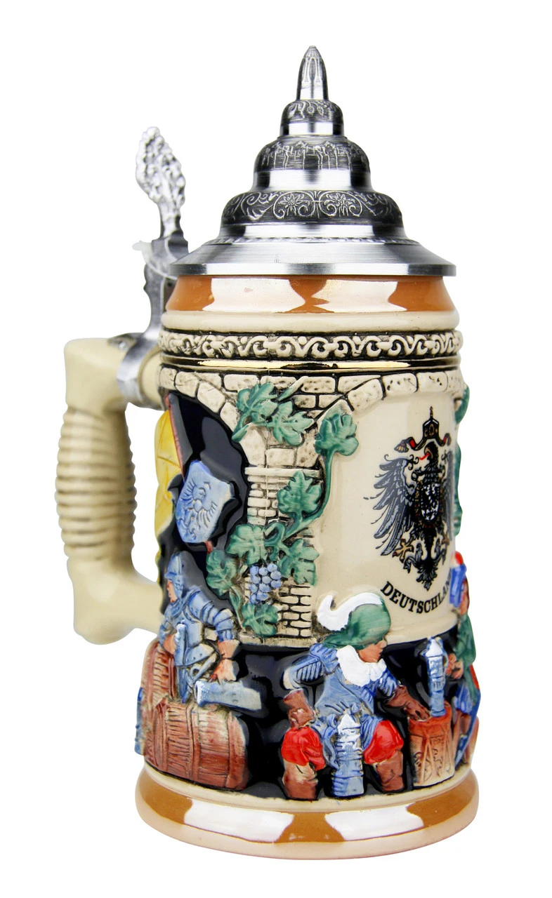 Medieval German Knights Beer Stein 1 Medieval German Knights Beer Stein