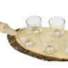 German Schnapps Wooden Platter