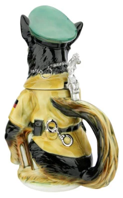 German Shepherd Police Dog Beer Stein -Zimmermann Shop German Shepherd Police Dog Beer Stein K8005 Back SM 00344.1697742058