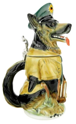 German Shepherd Police Dog Beer Stein -Zimmermann Shop German Shepherd Police Dog Beer Stein K8005 LS SM 13168.1697742058