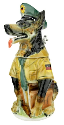 German Shepherd Police Dog Beer Stein -Zimmermann Shop German Shepherd Police Dog Beer Stein K8005 RA SM 64985.1697742058