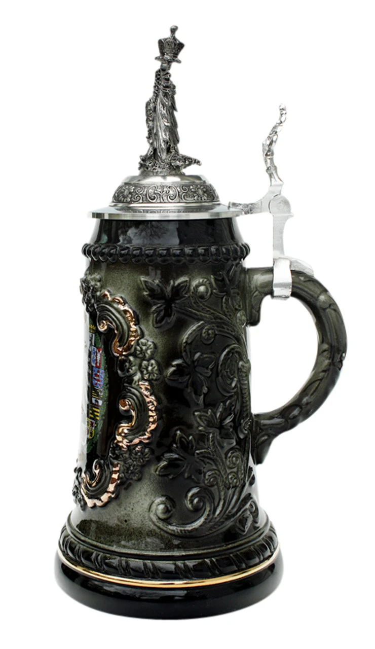 Deutschland Beer Stein With Eagle Lid 2 Deutschland Beer Stein With Eagle Lid - Image 2