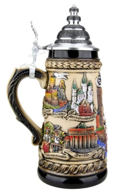 Germany Panorama Beer Stein Rustic 7 Germany Panorama Beer Stein Rustic -Zimmermann Shop Germany Panorama Beer Stein ZB1746906 LS SM 99516.1527119229